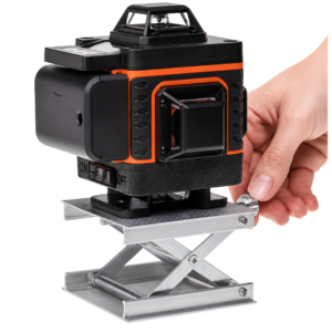 Poziomica laserowa 4D 16 linii 4×360° – wiązka już 1 cm nad podłogą 2x Aku  Pilot